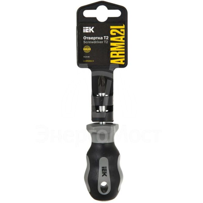 Отвертка PZ2х38 Т2 ARMA2L 5 IEK A2L5-SC10-T2-PZ-20-038