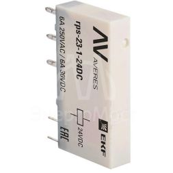 Реле промежуточное РП slim 23/1 6А 24В DC AVERES EKF rps-23-1-24DC