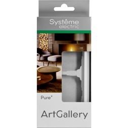 Рамка 2-м ArtGallery Pure органич. стекло бел. SE GAL320102