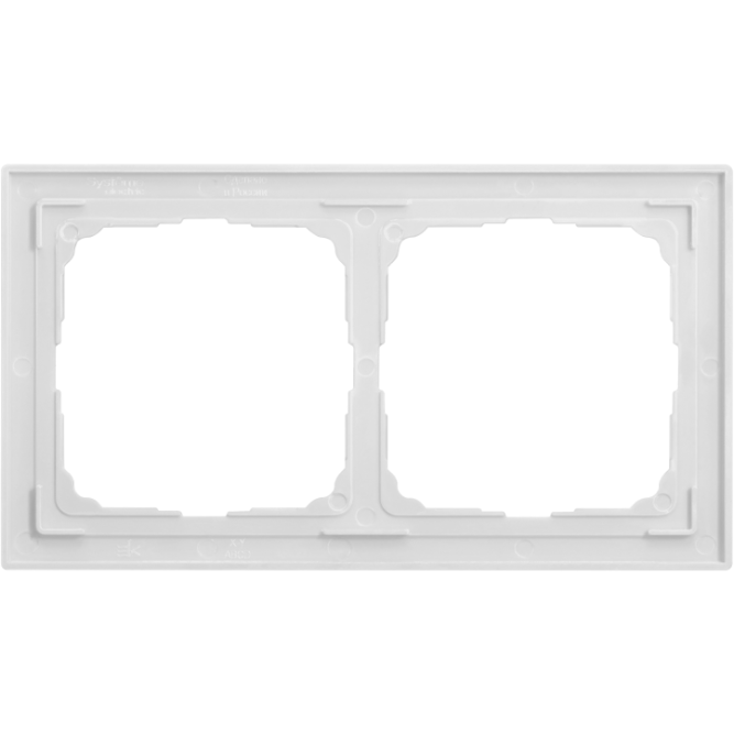 Рамка 2-м ArtGallery Pure органич. стекло бел. SE GAL320102