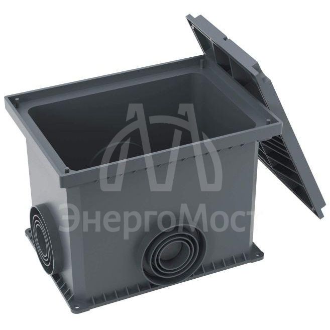 Колодец смотр. 335х240х255 с крыш. для двуст. труб DKC 025002