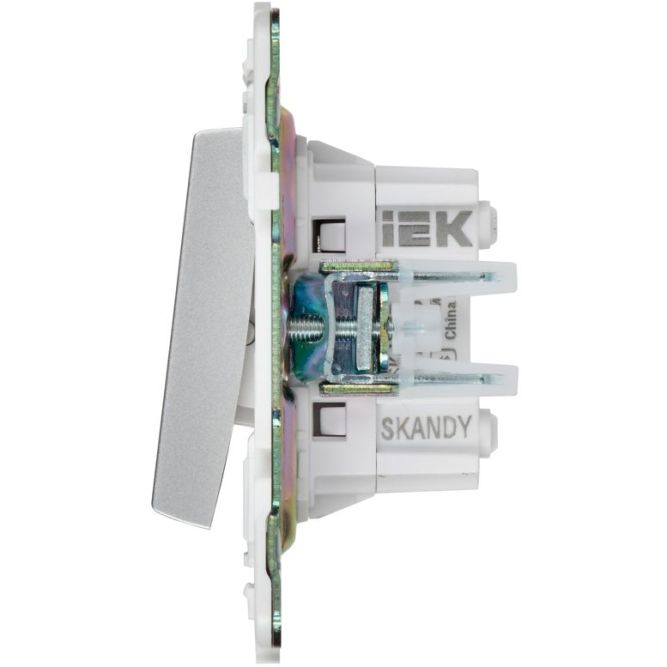 Выключатель перекрестный 2-кл. SKANDY 10А SK-V06S серебр. IEK SK-V23-0-10-K23