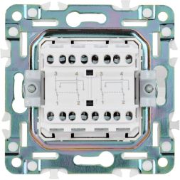 Выключатель перекрестный 2-кл. SKANDY 10А SK-V06S серебр. IEK SK-V23-0-10-K23