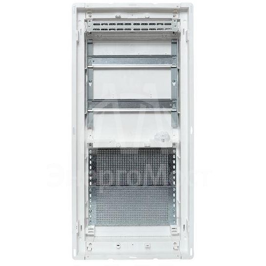 Щит комбинированный встраив. Nova 2 DIN-рейки + 2 монтаж. платы 4 габарит IP41 с метал. перфорированной дверью EKF nv-cb-pmd-2+2