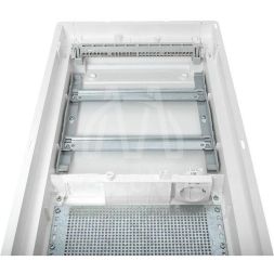 Щит комбинированный встраив. Nova 2 DIN-рейки + 2 монтаж. платы 4 габарит IP41 с метал. перфорированной дверью EKF nv-cb-pmd-2+2