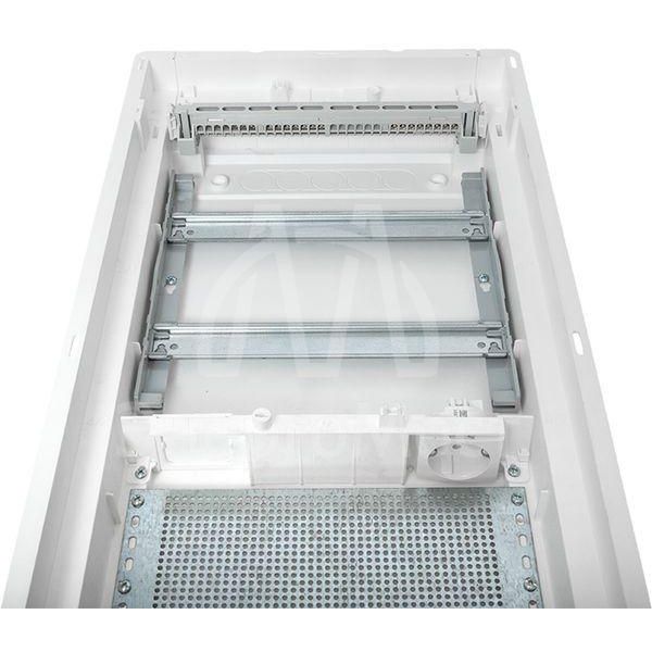 Щит комбинированный встраив. Nova 2 DIN-рейки + 2 монтаж. платы 4 габарит IP41 с метал. перфорированной дверью EKF nv-cb-pmd-2+2