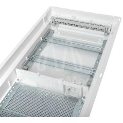 Щит комбинированный встраив. Nova 2 DIN-рейки + 2 монтаж. платы 4 габарит IP41 с метал. перфорированной дверью EKF nv-cb-pmd-2+2