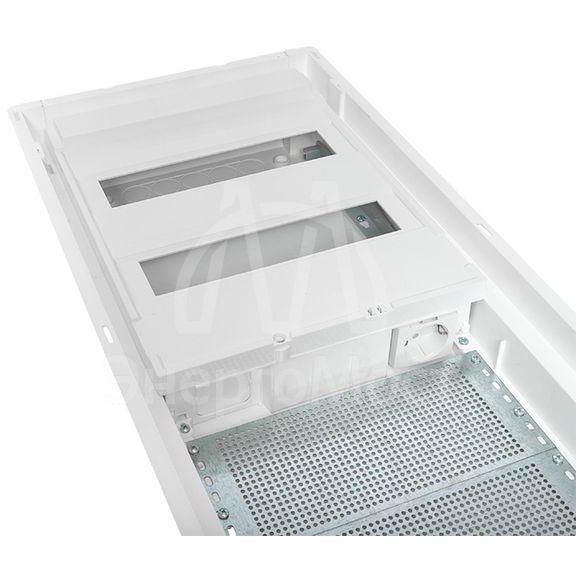 Щит комбинированный встраив. Nova 2 DIN-рейки + 2 монтаж. платы 4 габарит IP41 с метал. перфорированной дверью EKF nv-cb-pmd-2+2