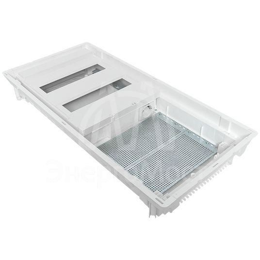 Щит комбинированный встраив. Nova 2 DIN-рейки + 2 монтаж. платы 4 габарит IP41 с метал. перфорированной дверью EKF nv-cb-pmd-2+2