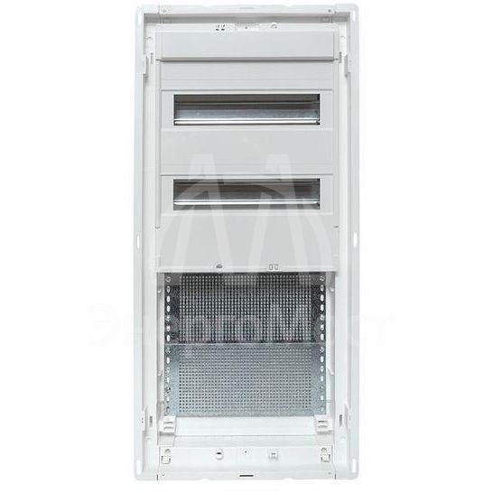 Щит комбинированный встраив. Nova 2 DIN-рейки + 2 монтаж. платы 4 габарит IP41 с метал. перфорированной дверью EKF nv-cb-pmd-2+2