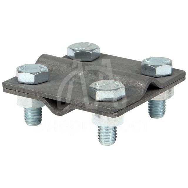 Зажим крестовидный прут-прут  (пластина 57х57мм) HZ PROxima EKF lp-g3109