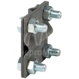 Зажим крестовидный прут-прут  (пластина 57х57мм) HZ PROxima EKF lp-g3109