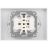 Розетка 2-м СП Accent 6-205-06 16А IP20 250В 2P+E Schuko AL/CU перламутр. Intro Б0063495