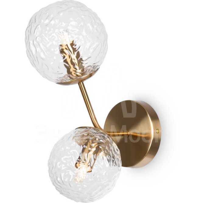 Светильник Fluff 40Вт E14х2 IP20 бра настен. Freya FR5207WL-02BZ