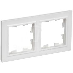 Рамка 2-м BRITE РУ-2-БрАБ арктич. бел. IEK BR-M22-K91