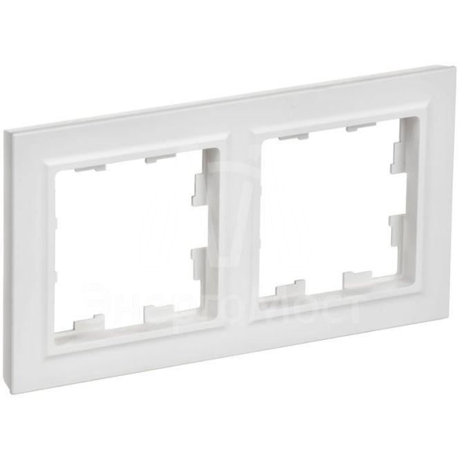 Рамка 2-м BRITE РУ-2-БрАБ арктич. бел. IEK BR-M22-K91