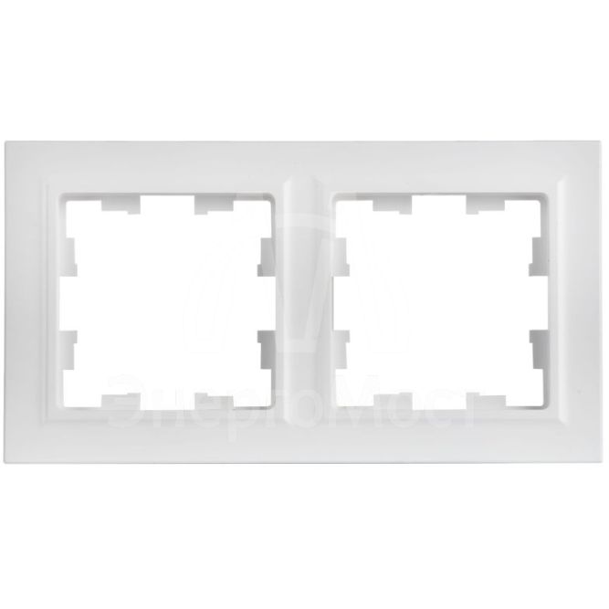 Рамка 2-м BRITE РУ-2-БрАБ арктич. бел. IEK BR-M22-K91