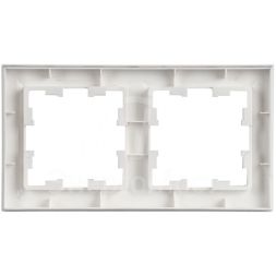 Рамка 2-м BRITE РУ-2-БрАБ арктич. бел. IEK BR-M22-K91