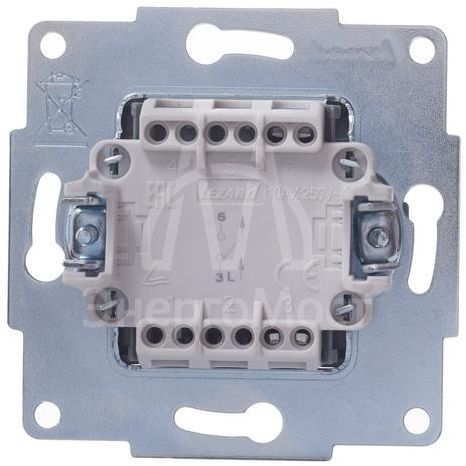 Механизм выключателя 1-кл. СП VESNA бел. LEZARD 742-0288-100