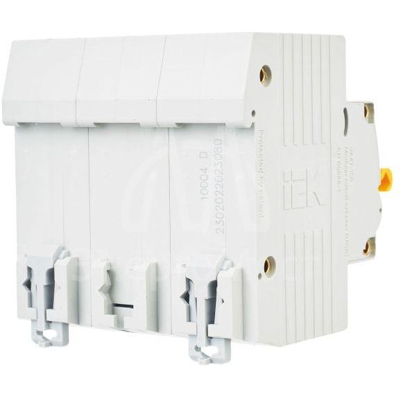 Выключатель автоматический модульный 3п D 80А 10кА ВА47-100 IEK MVA40-3-080-D