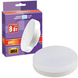 Лампа светодиодная PLED-GX53 8Вт таблетка матовая 4000К нейтр. бел. GX53 640лм 230В/50Гц JazzWay 5006065