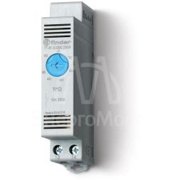 Термостат щитовой для включения охлаждения диапазон температур -20… + 40град. С 1NO 10А модульный 17.5мм IP20 FINDER 7T8100002301