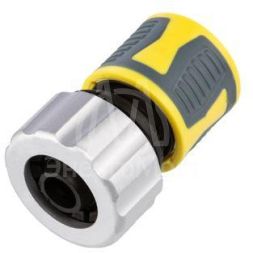 Коннектор для шланга быстросъемный 3/4дюйм с зажимной шайбок из цинка ЧЕТЫРЕ СЕЗОНА 62-0306-F