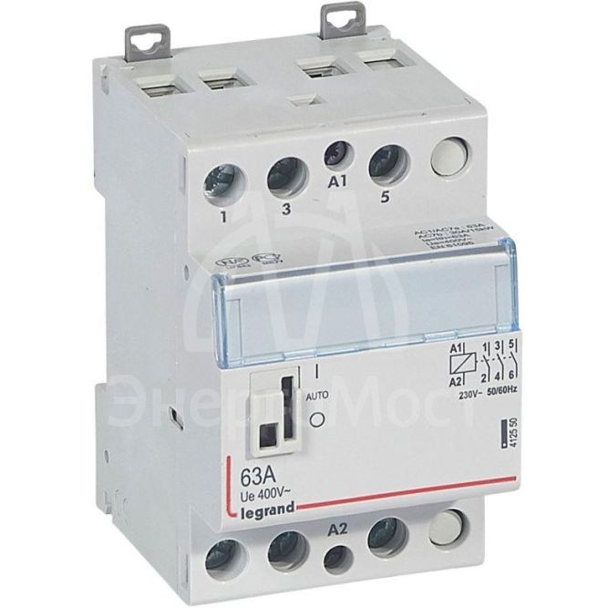 Контактор мод. 63А/3п 3НО 230В с ручкой упр. CX3 Leg 412550