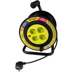 Удлинитель на катушке 4х30м с с заземл. CRG-04-3000 ФАZА 5063808