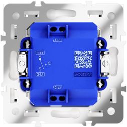 Выключатель 1-кл. СП S70 10А механизм бел. матов. Voltum VLS010102