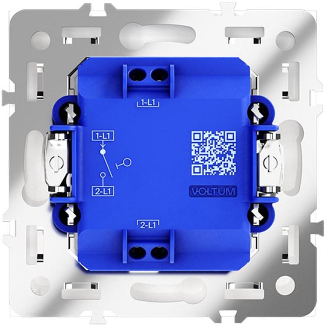 Выключатель 1-кл. СП S70 10А механизм бел. матов. Voltum VLS010102