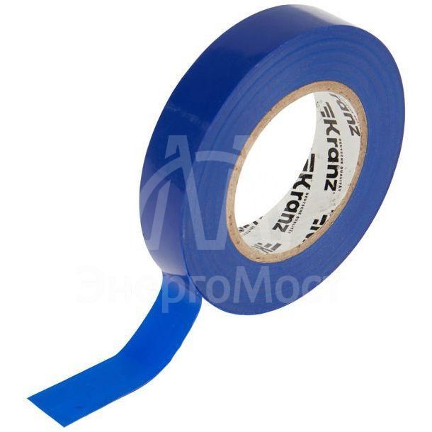 Изолента ПВХ 0.13х15мм 25м синяя (уп.5шт) Kranz KR-09-2105