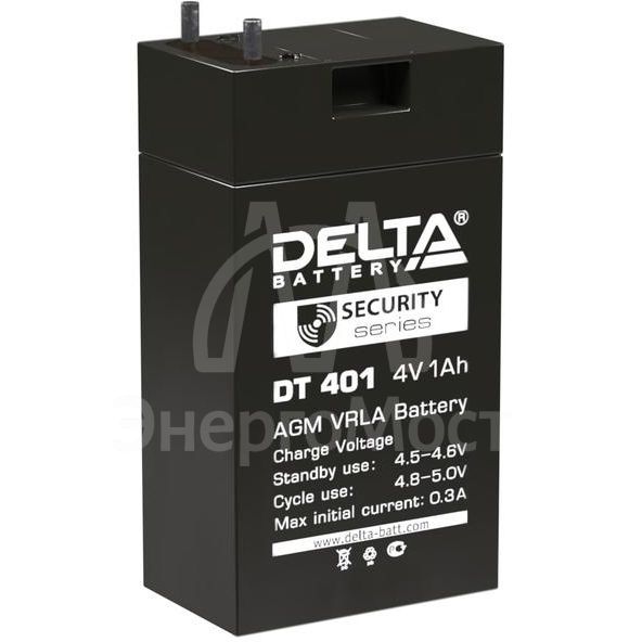 Аккумулятор для фонарей ТРОФИ 4В 1.0А.ч Delta DT 401