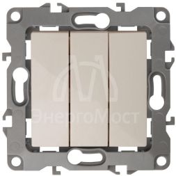 Механизм выключателя 3-кл. СП Эра12 10А IP20 12-1107-02 250В 10AX сл. кость Эра Б0014670