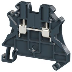 Клемма проходная винтовой зажим 2 точки подключения 2.5кв.мм черн. DKC TUR-2.5R-BK