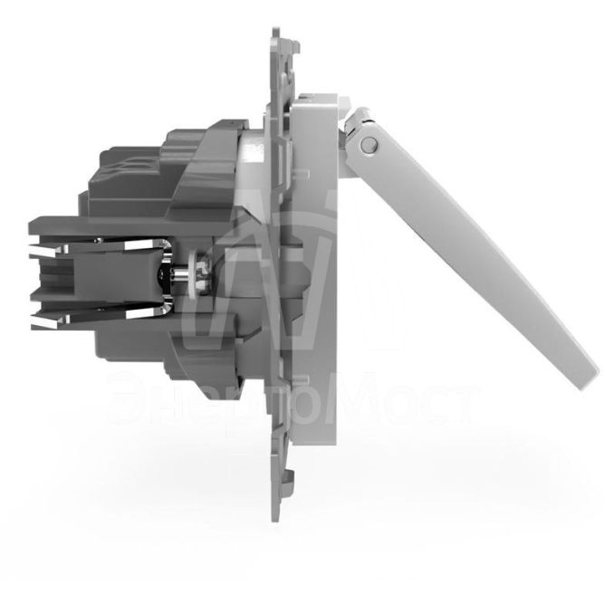 Розетка 1-м СП Pixel 16А IP20 с заземл. защ. шторки с крышкой механизм алюм. TOKOV ELECTRIC TKE-PX-R1ZSW1-C03