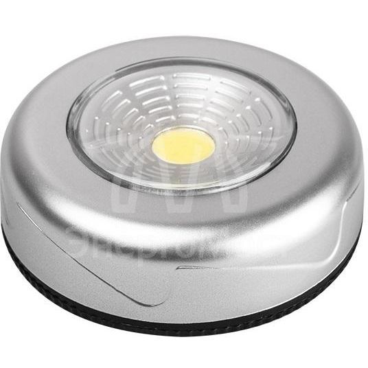 Светильник светодиодный TF3-L1W-sr пушлайт 1Вт COB 7500К IP20 60лм 3хAAA (не в компл.) серебр. ФАZА 5027251