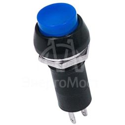 Выключатель-кнопка 250В 1А (2с) ON-OFF син. (PBS-11А) Rexant 36-3031