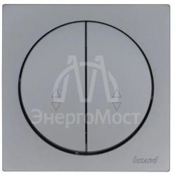 Выключатель проходной 2-кл. СП OSEN 10А IP20 механизм сер. матов.LEZARD 743-7488-106