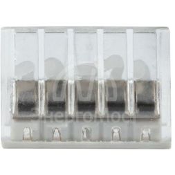 Клемма СМК 2273-245 (с пастой) 5 отверстий 0.5-2.5кв.мм (уп.100шт) PROxima EKF plc-smk-2273-245