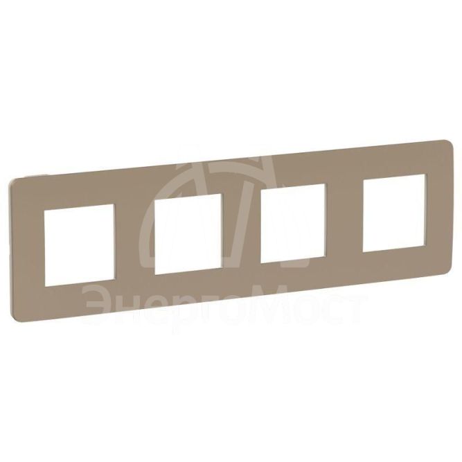 Рамка 4-м UNICA STUDIO песочн./беж. SchE NU280827