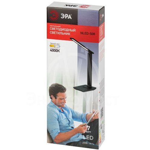 Светильник светодиодный NLED-508-7W-BK настольный черн. ЭРА Б0059152