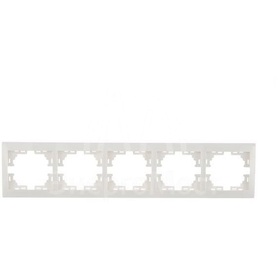 Рамка 5-м Мира горизонт. бел. LEZARD 701-0200-150