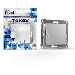 Переключатель перекрестный 1-кл. СП Pixel IP20 механизм алюм. TOKOV ELECTRIC TKE-PX-P1R-C03