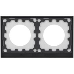 Рамка 2-м KANT IP44 черн. уголь DKC7012944