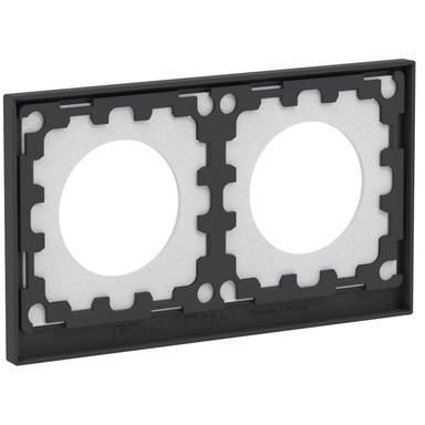 Рамка 2-м KANT IP44 черн. уголь DKC7012944