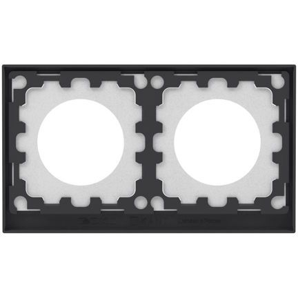 Рамка 2-м KANT IP44 черн. уголь DKC7012944