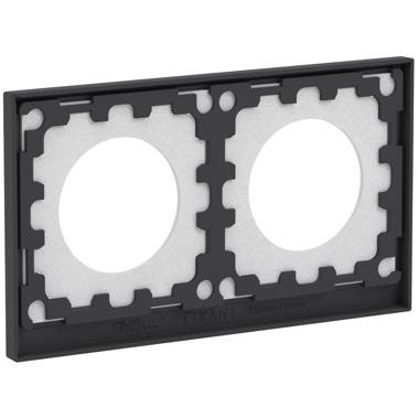 Рамка 2-м KANT IP44 черн. уголь DKC7012944
