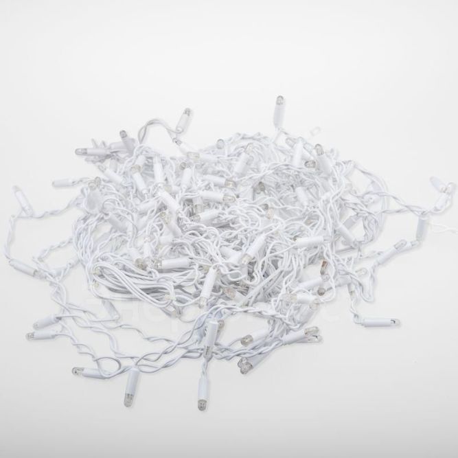 Гирлянда &amp;quot;Айсикл&amp;quot; (бахрома) 4.8х0.6м 176LED бел. 11Вт 230В IP65 провод бел. Neon-Night 255-137