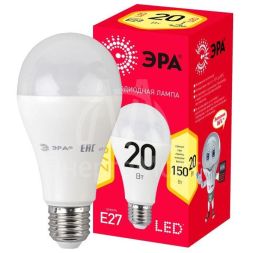 Лампа светодиодная RED LINE LED A65-20W-827-E27 R 20Вт A65 груша 2700К тепл. бел. E27 Эра Б0050687